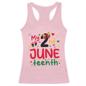 My Second Juneteenth Racerback Tank Top African American Baby Freedom Day TS12 Light Pink Print Your Wear