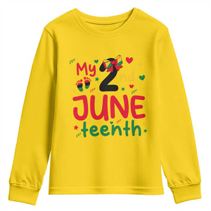 My Second Juneteenth Youth Sweatshirt African American Baby Freedom Day TS12 Daisy Print Your Wear