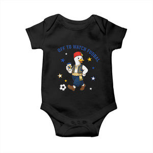 Funny Bosnia Goose Soccer Fan Gift Baby Onesie Off To Watch Fudbal