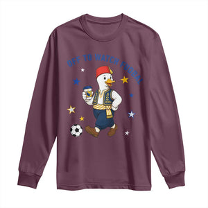 Funny Bosnia Goose Soccer Fan Gift Long Sleeve Shirt Off To Watch Fudbal