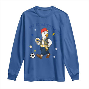 Funny Bosnia Goose Soccer Fan Gift Long Sleeve Shirt Off To Watch Fudbal