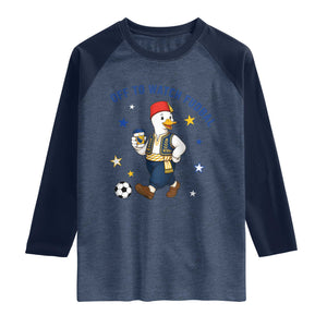 Funny Bosnia Goose Soccer Fan Gift Raglan Shirt Off To Watch Fudbal