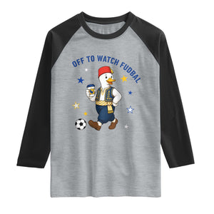 Funny Bosnia Goose Soccer Fan Gift Raglan Shirt Off To Watch Fudbal