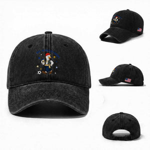 Funny Bosnia Goose Soccer Fan Gift Washed Cotton Baseball Cap Off To Watch Fudbal
