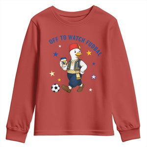 Funny Bosnia Goose Soccer Fan Gift Youth Sweatshirt Off To Watch Fudbal