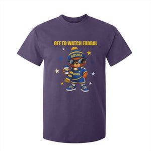 Funny Bosnia Teddy Bear Game Day Gift T Shirt For Kid Off To Watch Fudbal