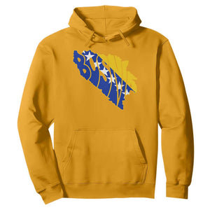 Bosnia And Herzegovina Word Art Map Hoodie Bosnian Pride Gift
