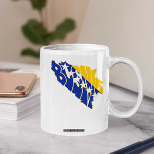 Bosnia And Herzegovina Word Art Map Coffee Mug Bosnian Pride Gift