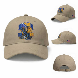 Bosnian Dragon Fudbal Fan Baseball Cap Bosnia And Herzegovina Pride