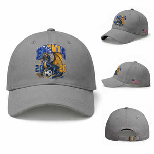 Bosnian Dragon Fudbal Fan Baseball Cap Bosnia And Herzegovina Pride