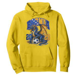 Bosnian Dragon Fudbal Fan Hoodie Bosnia And Herzegovina Pride