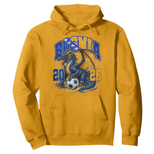 Bosnian Dragon Fudbal Fan Hoodie Bosnia And Herzegovina Pride