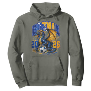 Bosnian Dragon Fudbal Fan Hoodie Bosnia And Herzegovina Pride