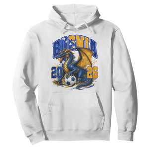Bosnian Dragon Fudbal Fan Hoodie Bosnia And Herzegovina Pride