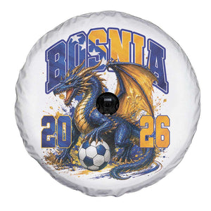 Bosnian Dragon Fudbal Fan Spare Tire Cover Bosnia And Herzegovina Pride