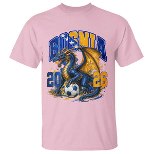 Bosnian Dragon Fudbal Fan T Shirt Bosnia And Herzegovina Pride