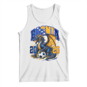 Bosnian Dragon Fudbal Fan Tank Top Bosnia And Herzegovina Pride