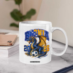 Bosnian Dragon Fudbal Fan Coffee Mug Bosnia And Herzegovina Pride