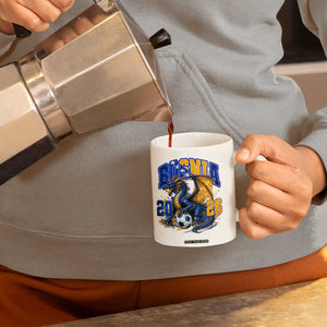 Bosnian Dragon Fudbal Fan Coffee Mug Bosnia And Herzegovina Pride
