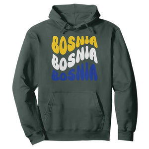 Groovy Retro Bosnia Hoodie Proud Bosnian Balkan Heritage Gift