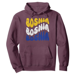 Groovy Retro Bosnia Hoodie Proud Bosnian Balkan Heritage Gift