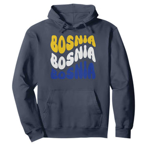 Groovy Retro Bosnia Hoodie Proud Bosnian Balkan Heritage Gift