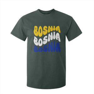 Groovy Retro Bosnia T Shirt For Kid Proud Bosnian Balkan Heritage Gift