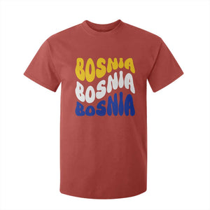 Groovy Retro Bosnia T Shirt For Kid Proud Bosnian Balkan Heritage Gift