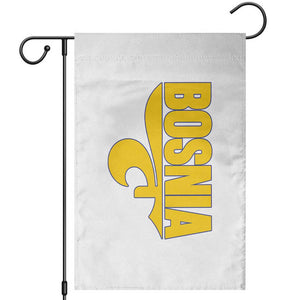 Bosnian Fleur De Lis Flag Garden Flag Proud Bosnia Heritage Gift