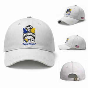 Bosnia Soccer Messy Bun Baseball Cap Hajmo Bosno Game Day Gift