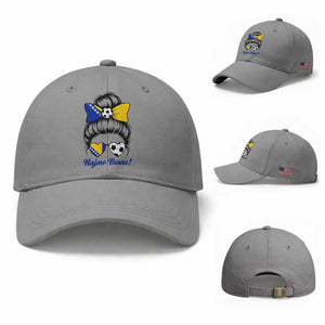Bosnia Soccer Messy Bun Baseball Cap Hajmo Bosno Game Day Gift