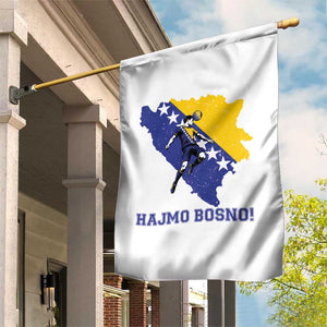 Vintage Bosnian Map Football Fan Garden Flag Proud Balkan Heritage Gift