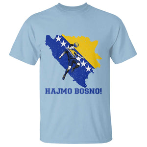 Vintage Bosnian Map Football Fan T Shirt Proud Balkan Heritage Gift