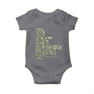 Fatherhood Is Kingdom Work Baby Onesie Camo Christian Fathers Day Gift