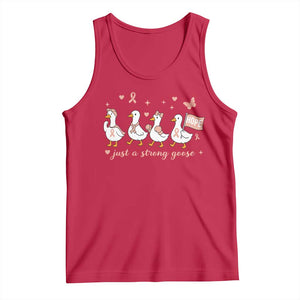 Funny Endometrial Cancer Goose Tank Top Just A Strong Goose