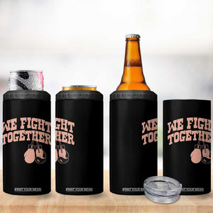 Endometrial Cancer Warrior 4 in 1 Can Cooler Tumbler We Fight Together Boxing Gift