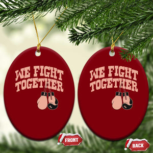 Endometrial Cancer Warrior Ceramic Ornament We Fight Together Boxing Gift