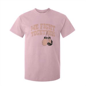 Endometrial Cancer Warrior T Shirt For Kid We Fight Together Boxing Gift
