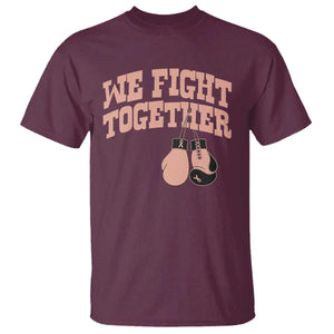 Endometrial Cancer Warrior T Shirt We Fight Together Boxing Gift