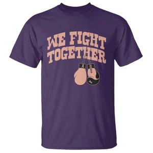 Endometrial Cancer Warrior T Shirt We Fight Together Boxing Gift