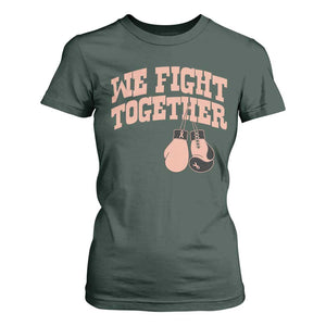 Endometrial Cancer Warrior T Shirt For Women We Fight Together Boxing Gift
