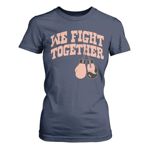 Endometrial Cancer Warrior T Shirt For Women We Fight Together Boxing Gift