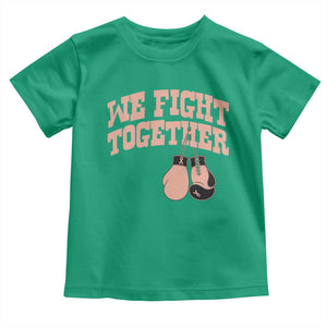 Endometrial Cancer Warrior Toddler T Shirt We Fight Together Boxing Gift