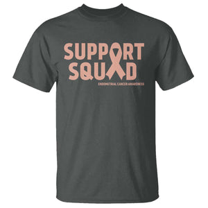 Endometrial Cancer Awareness T Shirt Support Squad Warrior Gift