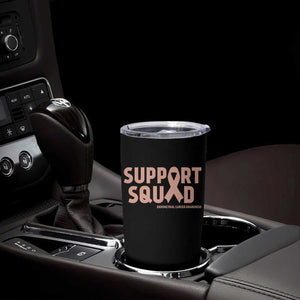 Endometrial Cancer Awareness Tumbler Cup Support Squad Warrior Gift