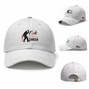 Funny Bigfoot Fuck Endometrial Cancer Awareness Gift Baseball Cap