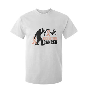 Funny Bigfoot Fuck Endometrial Cancer Awareness Gift T Shirt For Kid