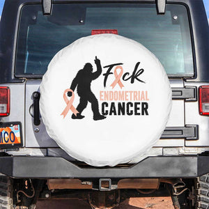 Funny Bigfoot Fuck Endometrial Cancer Awareness Gift Spare Tire Cover