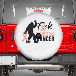 Funny Bigfoot Fuck Endometrial Cancer Awareness Gift Spare Tire Cover