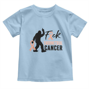 Funny Bigfoot Fuck Endometrial Cancer Awareness Gift Toddler T Shirt